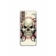 Husa personalizata tip carcasa HQPrint pentru Samsung Galaxy S24, model Skull 1, multicolor, S1D1M0284