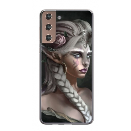 Husa personalizata tip carcasa HQPrint pentru Samsung Galaxy S24, model Fulg, multicolor, S1D1M0309