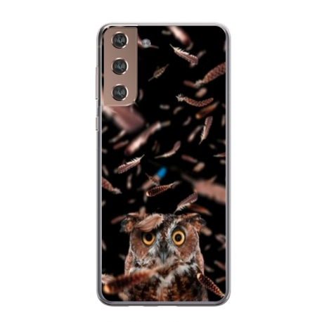 Husa personalizata tip carcasa HQPrint pentru Samsung Galaxy S24, model Owl, multicolor, S1D1M0334