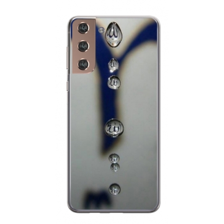 Husa personalizata tip carcasa HQPrint pentru Samsung Galaxy S24, model Droplets, multicolor, S1D1M0353