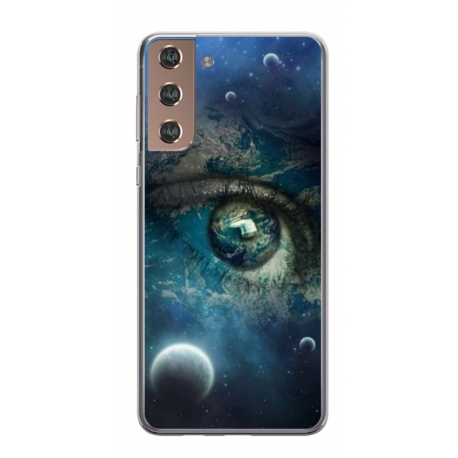 Husa personalizata tip carcasa HQPrint pentru Samsung Galaxy S24, model Abstract 3, multicolor, S1D1M0362