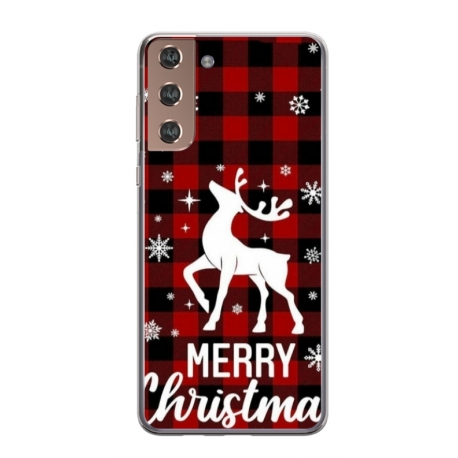 Husa personalizata tip carcasa HQPrint pentru Samsung Galaxy S24 Plus, model Merry Christmas Reindeer 2, multicolor, S1D1M0050