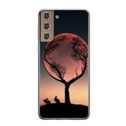 Husa personalizata tip carcasa HQPrint pentru Samsung Galaxy S24 Plus, model Moon Tree, multicolor, S1D1M0068
