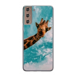 Husa personalizata tip carcasa HQPrint pentru Samsung Galaxy S24 Plus, model Giraffe 2, multicolor, S1D1M0096
