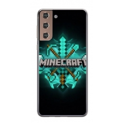 Husa personalizata tip carcasa HQPrint pentru Samsung Galaxy S24 Plus, model Minecraft 2, multicolor, S1D1M0126