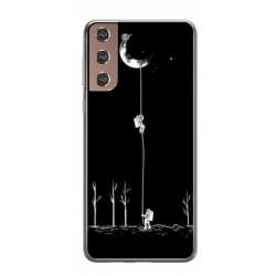 Husa personalizata tip carcasa HQPrint pentru Samsung Galaxy S24 Plus, model Climbing to the Moon, multicolor, S1D1M0233