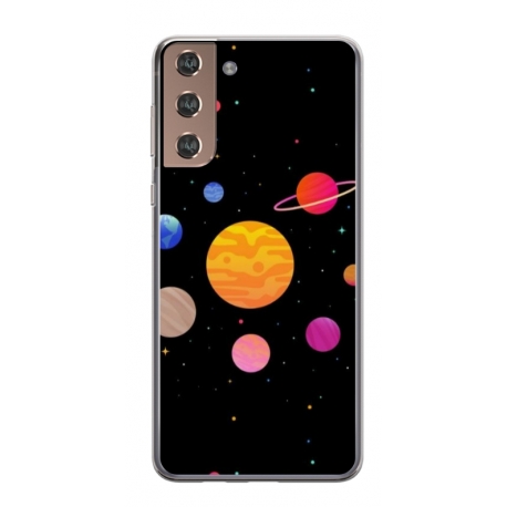 Husa personalizata tip carcasa HQPrint pentru Samsung Galaxy S24 Plus, model Colorful Galaxy, multicolor, S1D1M0283