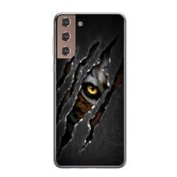 Husa personalizata tip carcasa HQPrint pentru Samsung Galaxy S24 Plus, model Hidden Tiger, multicolor, S1D1M0332