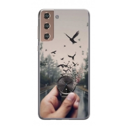 Husa personalizata tip carcasa HQPrint pentru Samsung Galaxy S24 Plus, model Time Flies 2, multicolor, S1D1M0365
