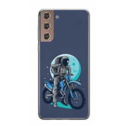 Husa personalizata tip carcasa HQPrint pentru Samsung Galaxy S24 Plus, model Biker Astronaout, multicolor, S1D1M0375