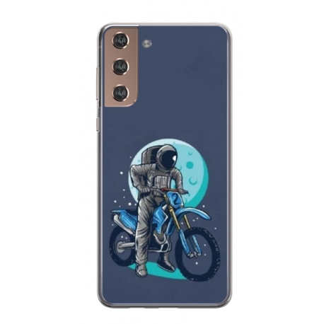 Husa personalizata tip carcasa HQPrint pentru Samsung Galaxy S24 Plus, model Biker Astronaout, multicolor, S1D1M0375