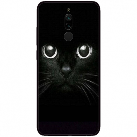 Husa personalizata tip carcasa HQPrint pentru Xiaomi Redmi 8, model Black Cat 1, multicolor, S1D1M0015