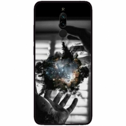 Husa personalizata tip carcasa HQPrint pentru Xiaomi Redmi 8, model Dark Magic, multicolor, S1D1M0020