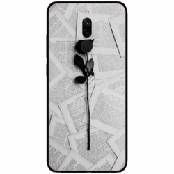 Husa personalizata tip carcasa HQPrint pentru Xiaomi Redmi 8, model Black Rose, multicolor, S1D1M0021