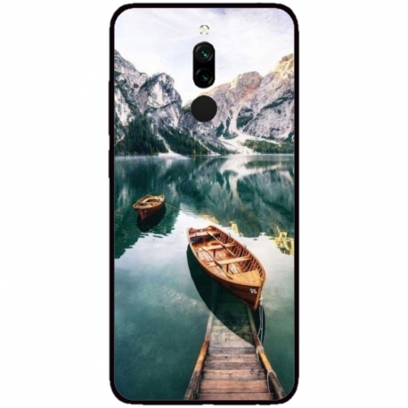 Husa personalizata tip carcasa HQPrint pentru Xiaomi Redmi 8, model Boats, multicolor, S1D1M0024