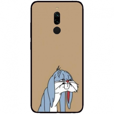 Husa personalizata tip carcasa HQPrint pentru Xiaomi Redmi 8, model Tired Bunny, multicolor, S1D1M0027