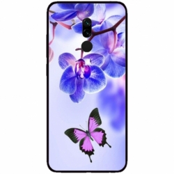 Husa personalizata tip carcasa HQPrint pentru Xiaomi Redmi 8, model Butterfly 2, multicolor, S1D1M0029