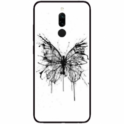 Husa personalizata tip carcasa HQPrint pentru Xiaomi Redmi 8, model Butterfly 3, multicolor, S1D1M0030