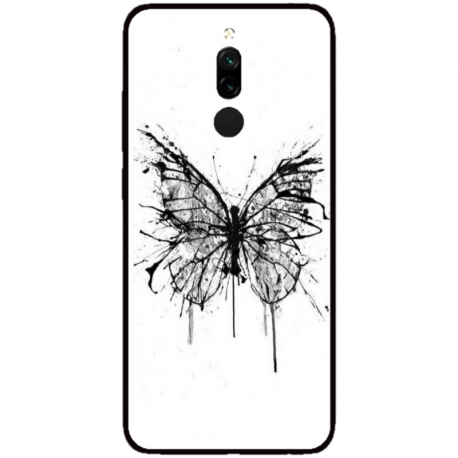 Husa personalizata tip carcasa HQPrint pentru Xiaomi Redmi 8, model Butterfly 3, multicolor, S1D1M0030