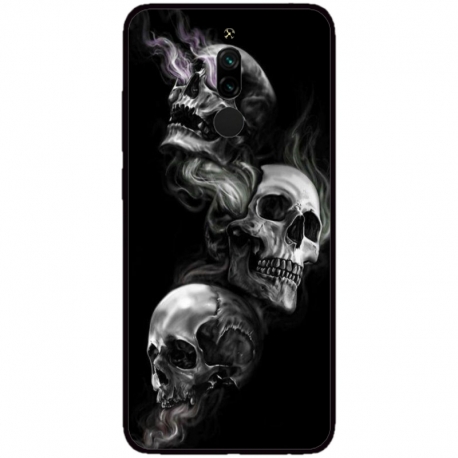 Husa personalizata tip carcasa HQPrint pentru Xiaomi Redmi 8, model Skulls, multicolor, S1D1M0032