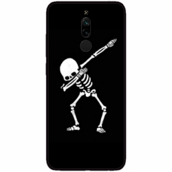 Husa personalizata tip carcasa HQPrint pentru Xiaomi Redmi 8, model Dab Skeleton, multicolor, S1D1M0034