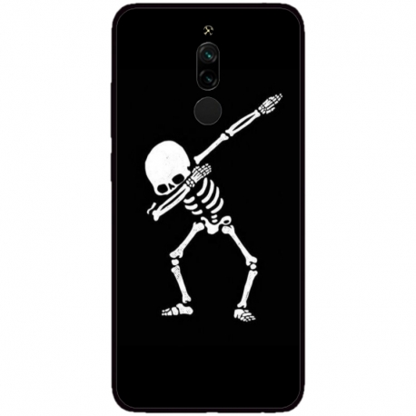 Husa personalizata tip carcasa HQPrint pentru Xiaomi Redmi 8, model Dab Skeleton, multicolor, S1D1M0034