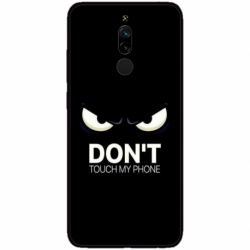 Husa personalizata tip carcasa HQPrint pentru Xiaomi Redmi 8, model Dont touch my phone 1, multicolor, S1D1M0035