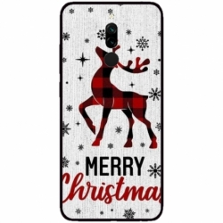 Husa personalizata tip carcasa HQPrint pentru Xiaomi Redmi 8, model Merry Christmas Reindeer 1, multicolor, S1D1M0049