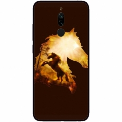 Husa personalizata tip carcasa HQPrint pentru Xiaomi Redmi Note 8 Pro, model Horse 1, multicolor, S1D1M0098