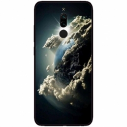 Husa personalizata tip carcasa HQPrint pentru Xiaomi Redmi 8, model Cloudy Earth, multicolor, S1D1M0067