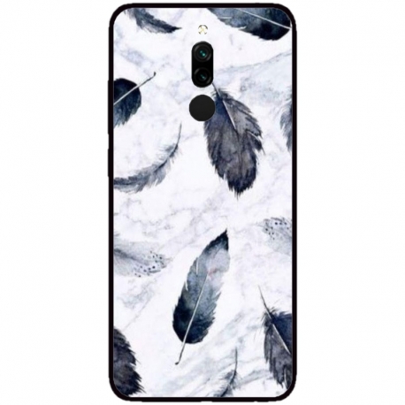 Husa personalizata tip carcasa HQPrint pentru Xiaomi Redmi 8, model Leaf Design 2, multicolor, S1D1M0071