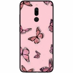 Husa personalizata tip carcasa HQPrint pentru Xiaomi Redmi 8, model Butterfly 7, multicolor, S1D1M0076