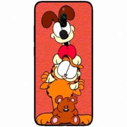 Husa personalizata tip carcasa HQPrint pentru Xiaomi Redmi 8, model Garfield, multicolor, S1D1M0085