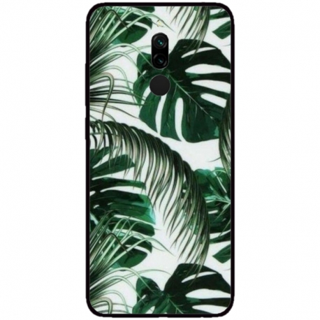 Husa personalizata tip carcasa HQPrint pentru Xiaomi Redmi 8, model Leaf Design 3, multicolor, S1D1M0088