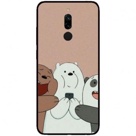 Husa personalizata tip carcasa HQPrint pentru Xiaomi Redmi 8, model Bears 2, multicolor, S1D1M0089