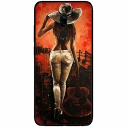 Husa personalizata tip carcasa HQPrint pentru Xiaomi Redmi Note 8 Pro, model Sexy Lady, multicolor, S1D1M0113