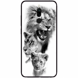 Husa personalizata tip carcasa HQPrint pentru Xiaomi Redmi 8, model Lion 3, multicolor, S1D1M0118