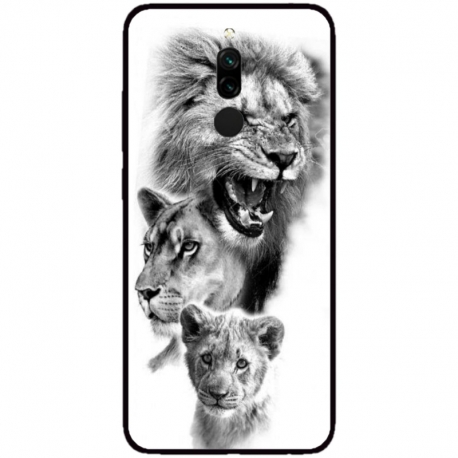 Husa personalizata tip carcasa HQPrint pentru Xiaomi Redmi 8, model Lion 3, multicolor, S1D1M0118