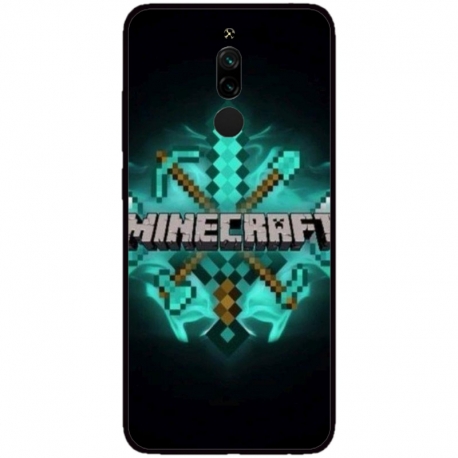 Husa personalizata tip carcasa HQPrint pentru Xiaomi Redmi 8, model Minecraft 2, multicolor, S1D1M0126