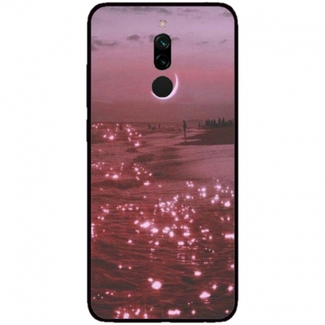Husa personalizata tip carcasa HQPrint pentru Xiaomi Redmi 8, model Pink Sky, multicolor, S1D1M0129