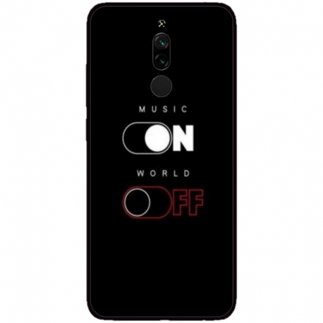 Husa personalizata tip carcasa HQPrint pentru Xiaomi Redmi 8, model Phone On World Off, multicolor, S1D1M0131
