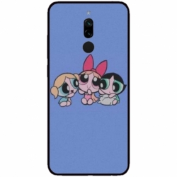 Husa personalizata tip carcasa HQPrint pentru Xiaomi Redmi 8, model Powerpuff Girls, multicolor, S1D1M0135