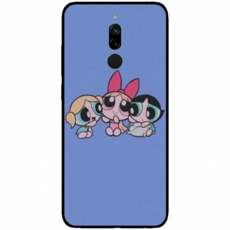 Husa personalizata tip carcasa HQPrint pentru Xiaomi Redmi 8, model Powerpuff Girls, multicolor, S1D1M0135