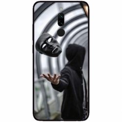 Husa personalizata tip carcasa HQPrint pentru Xiaomi Redmi 8, model Mask, multicolor, S1D1M0199