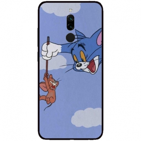 Husa personalizata tip carcasa HQPrint pentru Xiaomi Redmi 8, model Tom and Jerry 1, multicolor, S1D1M0203