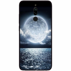 Husa personalizata tip carcasa HQPrint pentru Xiaomi Redmi 8, model Moon Sky, multicolor, S1D1M0228