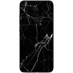 Husa personalizata tip carcasa HQPrint pentru Xiaomi Redmi Note 8 Pro, model Black Marble, multicolor, S1D1M0229