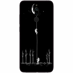 Husa personalizata tip carcasa HQPrint pentru Xiaomi Redmi 8, model Climbing to the Moon, multicolor, S1D1M0233