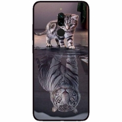 Husa personalizata tip carcasa HQPrint pentru Xiaomi Redmi 8, model Tiger, multicolor, S1D1M0242