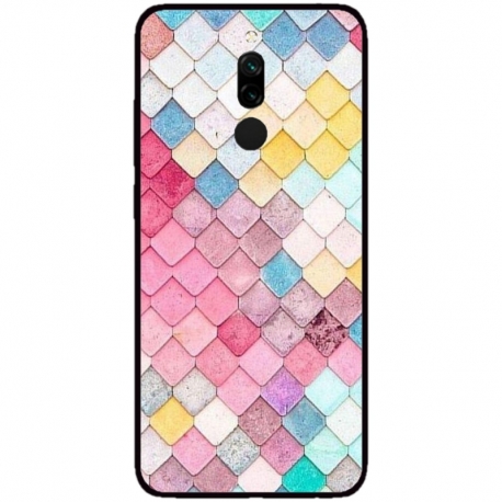 Husa personalizata tip carcasa HQPrint pentru Xiaomi Redmi Note 8 Pro, model Color Scales, multicolor, S1D1M0258